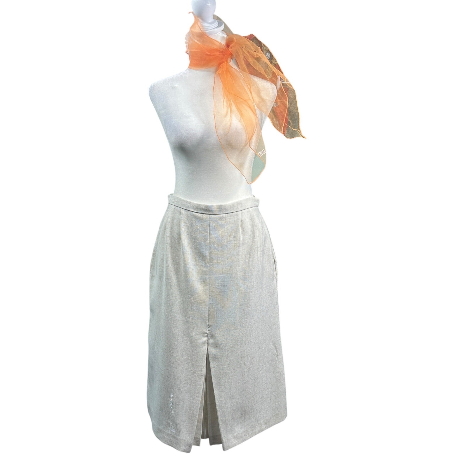 Sears Roebuck, Vintage Sears, Roebuck, and Co. The Fashion Place 1970s Skirt Mid Length Linen
