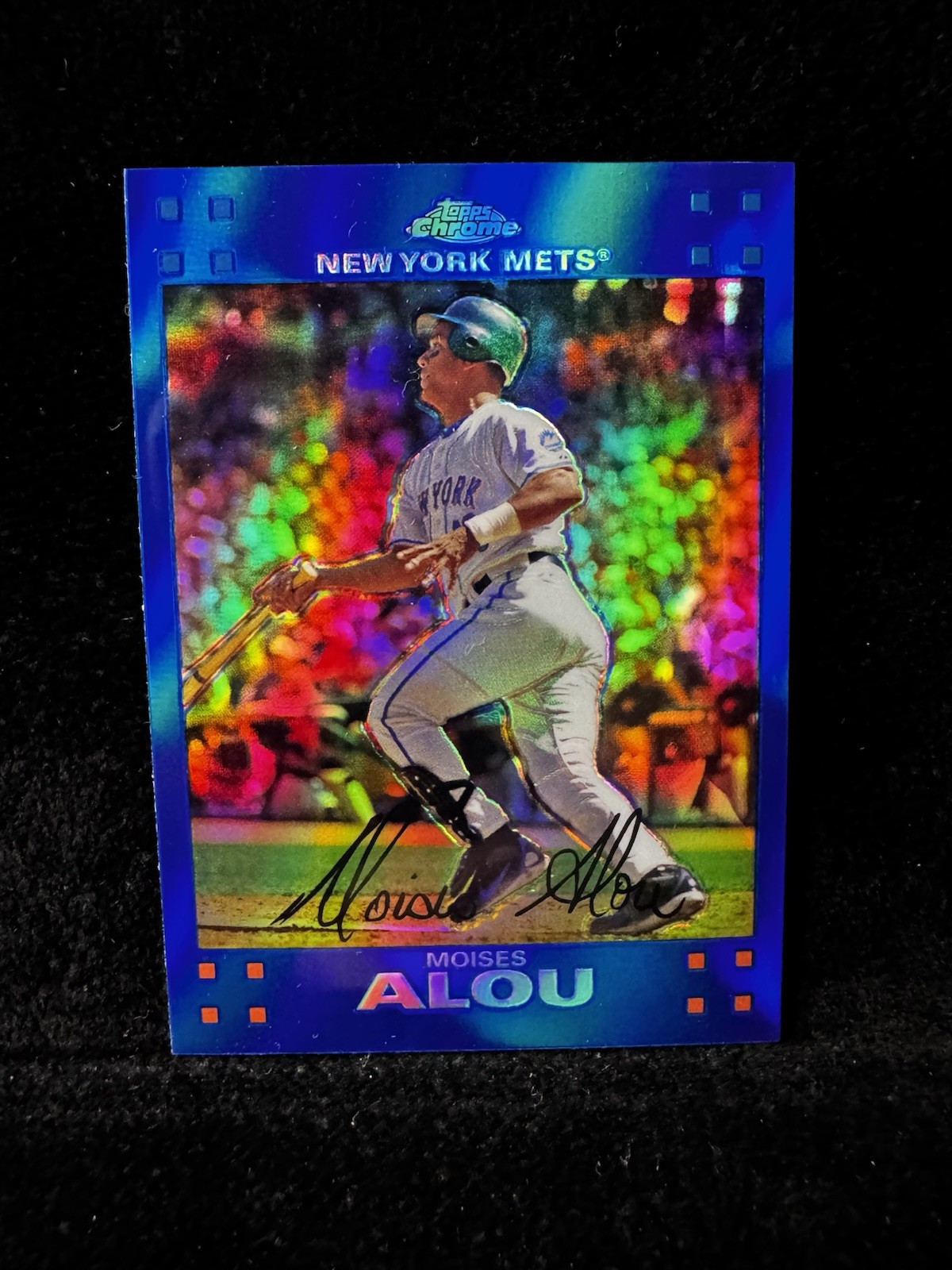 2007 Topps Chrome - Moises Alou #36 Blue Refractor Near Mint/Mint