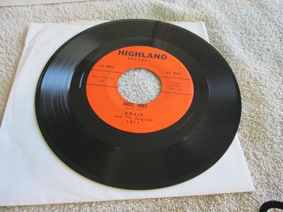Rosie And The Originals   Angel Baby / Give Me Love- 1960 Highland- 45-HEAR  #2
