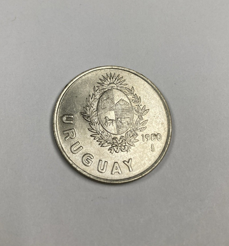 Uruguay Republic 1 Nuevo Peso 1980-So KM#74 Latin America Coin