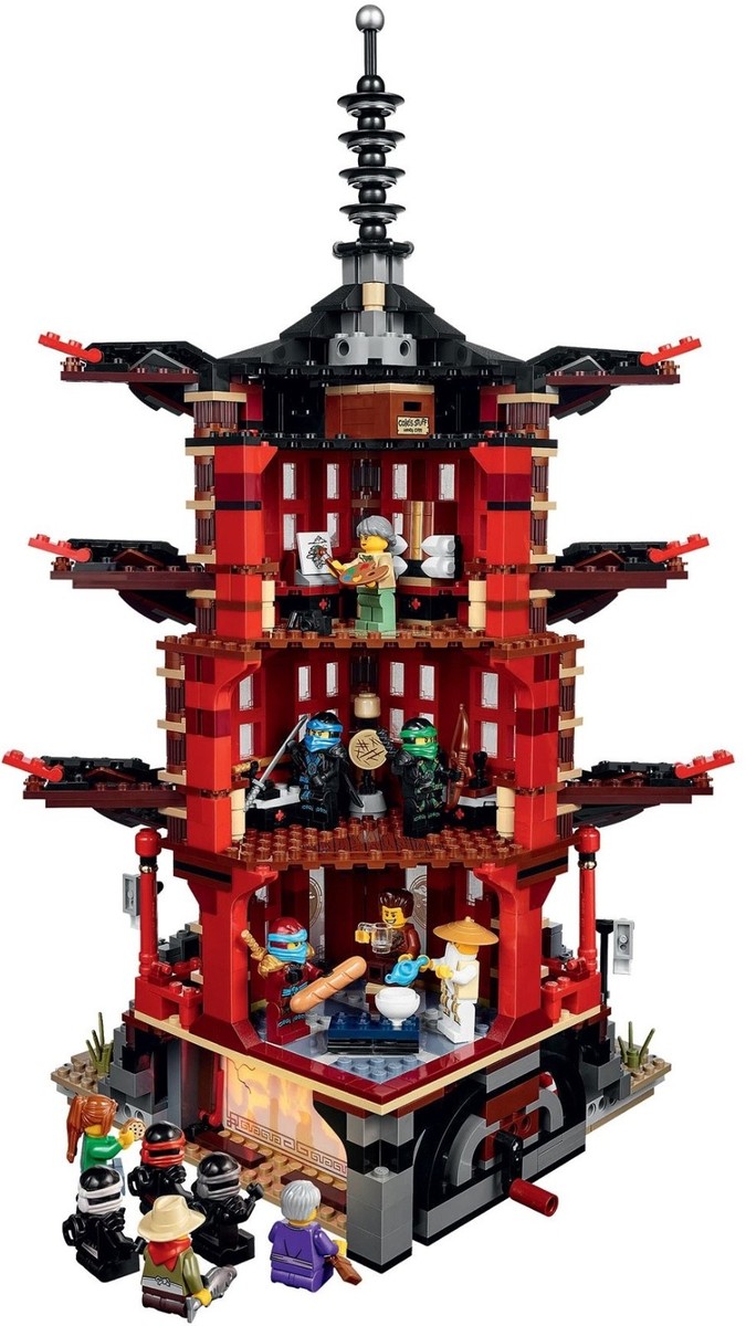 たんすいかぶつです。 LEGO 70751 TEMPLE OF AIRJITZU Ninjago Ninja Lloyd Kai Jay Zane Nya
