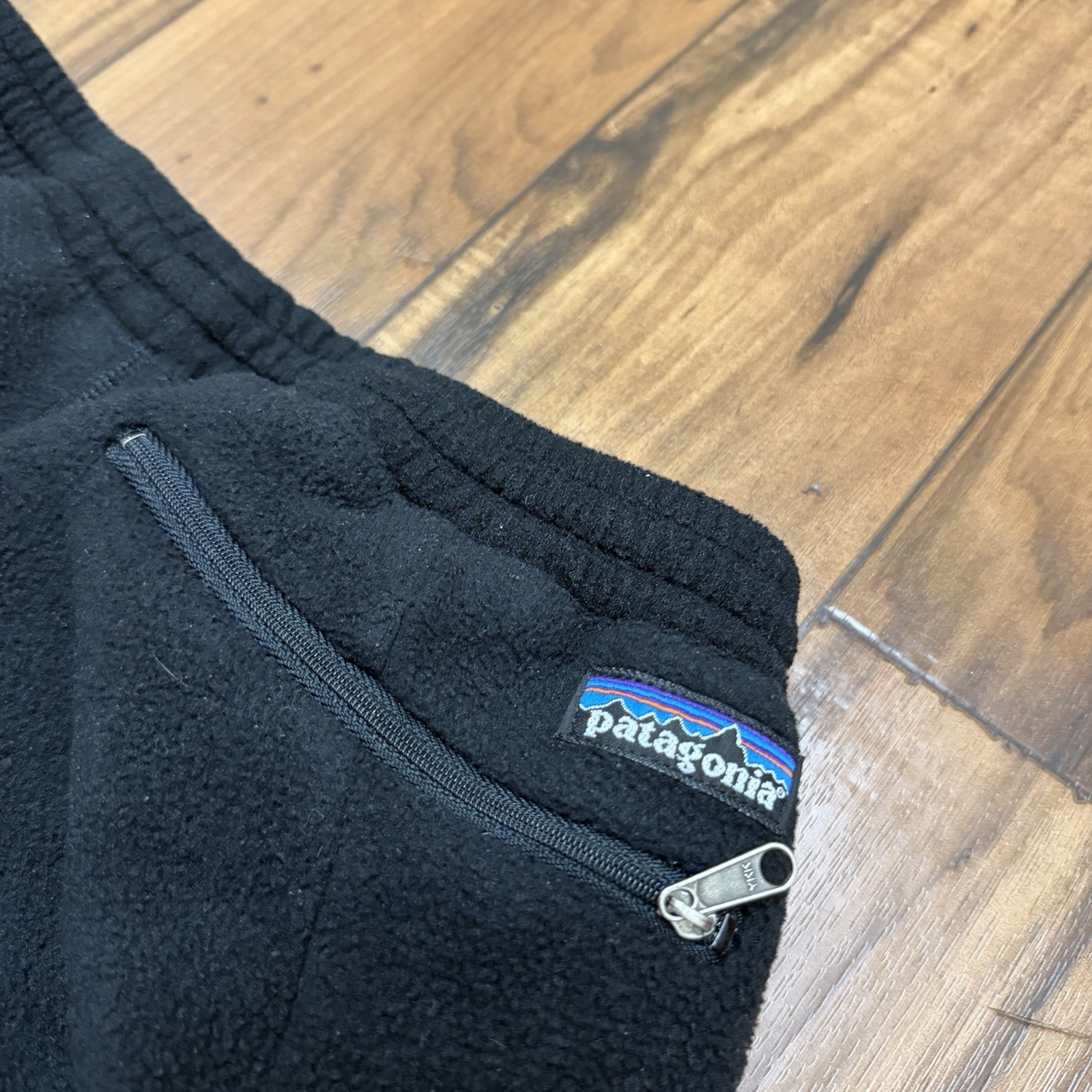 Vtg 90s Patagonia Synchilla Fleece Jogger Gaucho Pants Mens Large Black USA Made thumbnail 12