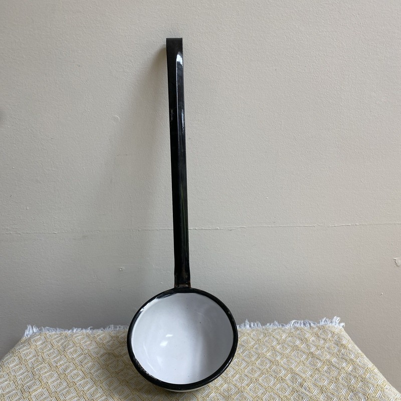 vintage enamel ladle
