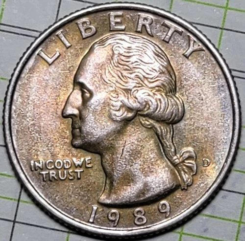 1989-D Washington Quarter — photo from another recent sale