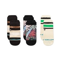 NEW Stance Casual Trailbound Baby / Toddler Crew Socks 3 Pack 6-12 Months