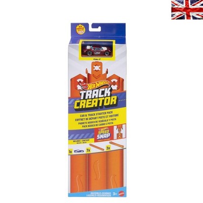 Track Creator Starter Pack - 10ft Snap Track & Die-Cast Auto für junge Bauherren