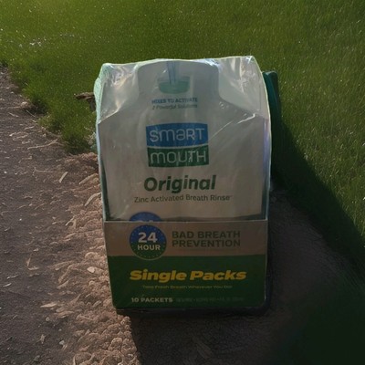 SmartMouth Original Activated Dual-Solution Breath Rinse Singles (10)ct  NEW