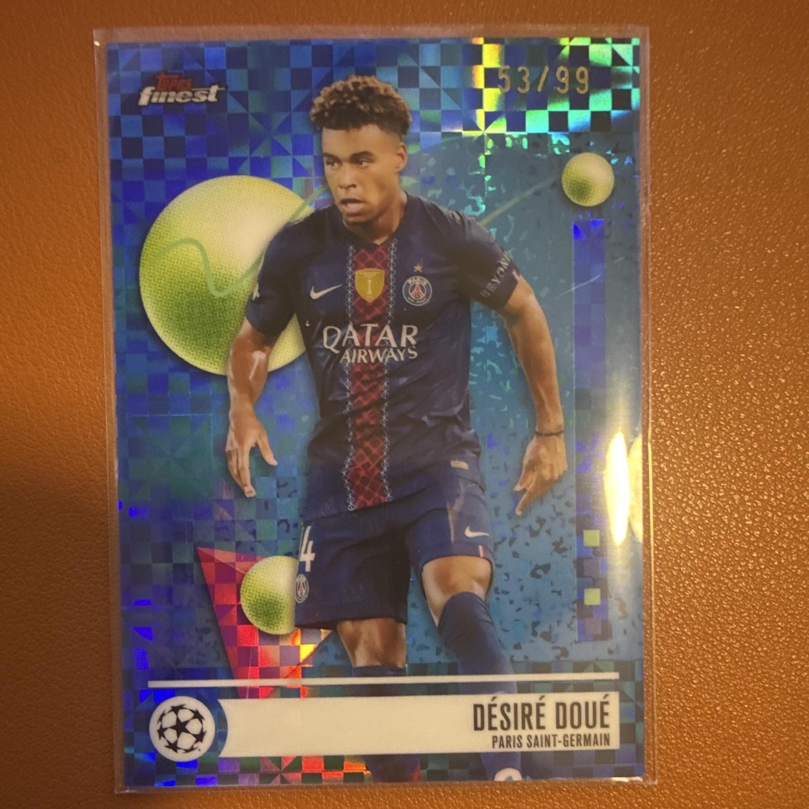 Topps 2026 Finest UEFA Champions League Désiré Doué PSG #178 Serial /99