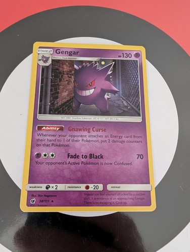 Pokémon Gengar Holo Rare TCG Card Crimson Invasion 38/111 LP
