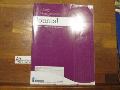 Academy of Management Journal, Volume 60, Number 1, February 2017 Shaw, Jason D.
