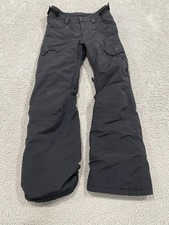 Burton Pants Youth 10 Black Snow Ski Snowboard Dryride Cargo Room To Grow