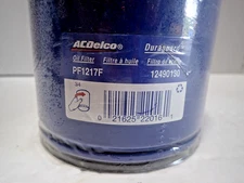 New Genuine ACDelco PF1217F Oil Filter. Free Shipping!