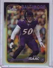 2024 TOPPS CHROME ADISA ISAAC ROOKIE REFRACTOR CARD !!!. rookie card picture