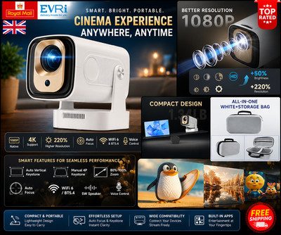 HY310 Mini Beamer Autofokus 4K Native 1080P Android 11 330 ANSI