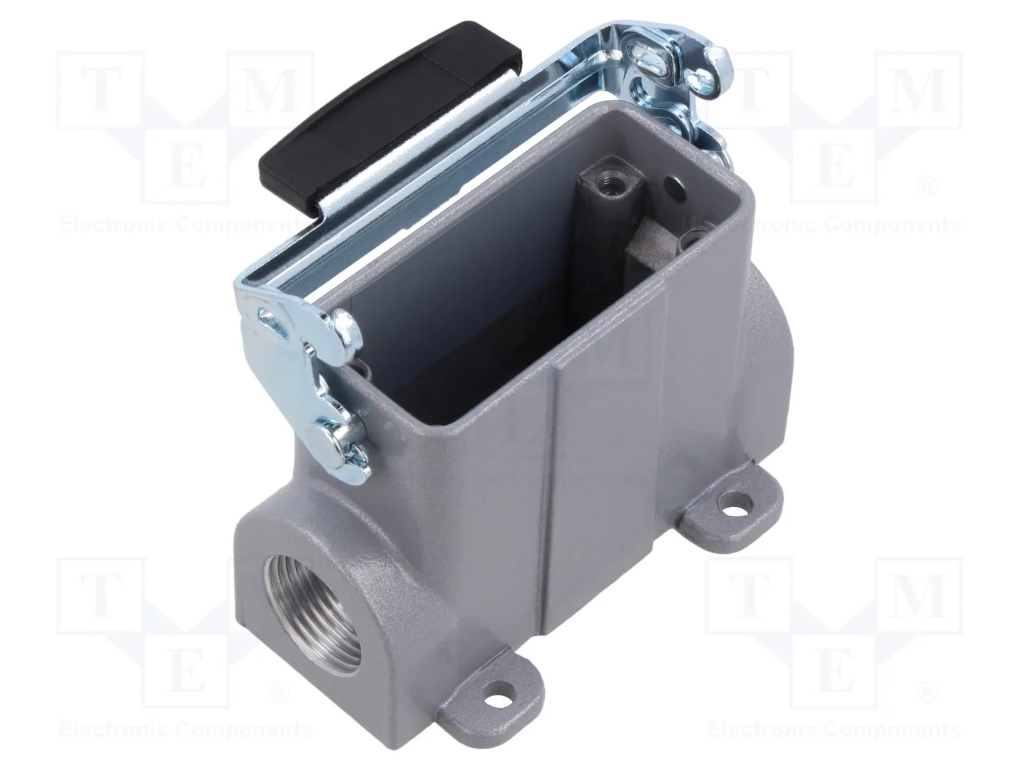 Enclosure for connectors: HDC; for cable; longitudinal; angled