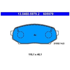 Satz Bremsbeläge Bremsklötze vorne für Mazda MX-5 1 NA | 24495171