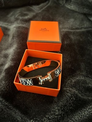 Authentic Hermēs H Clic Bracelet. Brand New. Blue/White Pattern. Petit Modele.