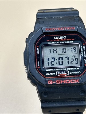 G-SHOCK DW-5600 Men's Watch Tested with New Battery Rare Red | eBay