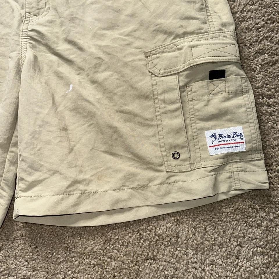 Pantalones cortos cargo de nailon Bimini Bay Performance Gear para hombre talla 38 Foto 2 de 4