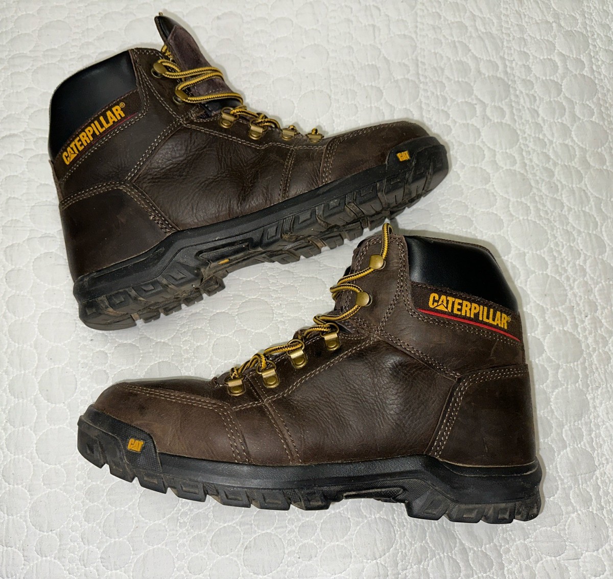 CATERPILLAR Mens Outline Steel Toe Steel Plate Leather Boots  display picture 2