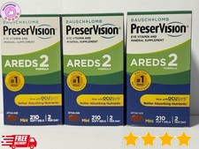 3-Pack Preservision AREDS 2- 210 Count Eye Vitamin Mini Soft Gels expiry 08-2027