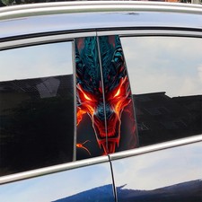 2pcs Mighty Dragon Car Stickers B Pillar Waterproof Door Pillar Vinyl Decal