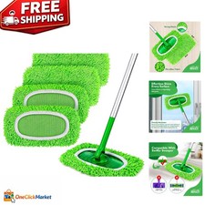 Washable Microfiber Mop Pads - Perfect for All Floor Types, Pack of 4