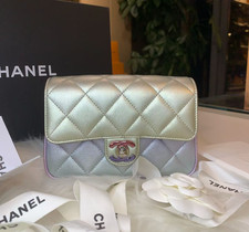 Chanel Classic Flap Iridescent Gradient Lambskin Crossbody Bag Limited Edition