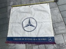 Original Vintage Mercedes Dealership Display Banner Flag Original Vintage Mercedes Dealership Display Banner Flag