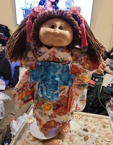 HTF RARE Cabbage Patch Double Hong Kong Doll HM #1 Brown Hair/eyes, KIMONO Hanfu