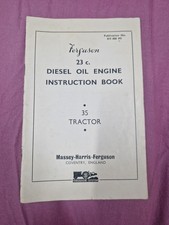Original Massey Ferguson 35 tractor 4 cylinder diesel engine instruction book