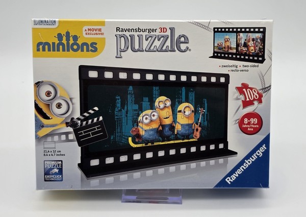 Ravensburger - 3D Puzzle - Minions - 108 Teile - Filmstreifen - Zweiseitig - NEU-image
