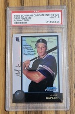 1998 BOWMAN CHROME INTERNATIONAL REFRACTOR #125 GABE KAPLER PSA 9 MINT ROOKIE