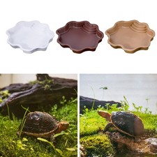 Turtle Water Bowl with Ramp Reptile Water Bowl for Frogs Tortoises Turtle