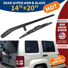 20" & 14" Rear Wiper Blade & Arm Set of 2 For Jeep Liberty 08 - 12 All season