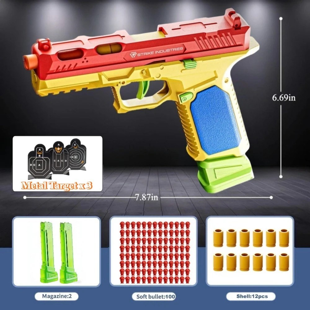 SIG17 Toy Gun Colorful Blowback—Shell Ejection Soft Bullet Airsoft