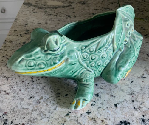 McCoy Frog Planter Large Green