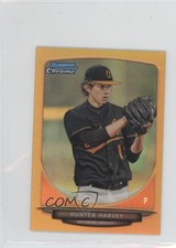 2013 Bowman Chrome Minis Gold Refractor 34/50 Hunter Harvey #314 9k7