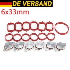 Drallklappen Ansaugbr�cken Dichtungssatz 6x32 mm f�r BMW 3ER E46 E90 E39 E60 X3