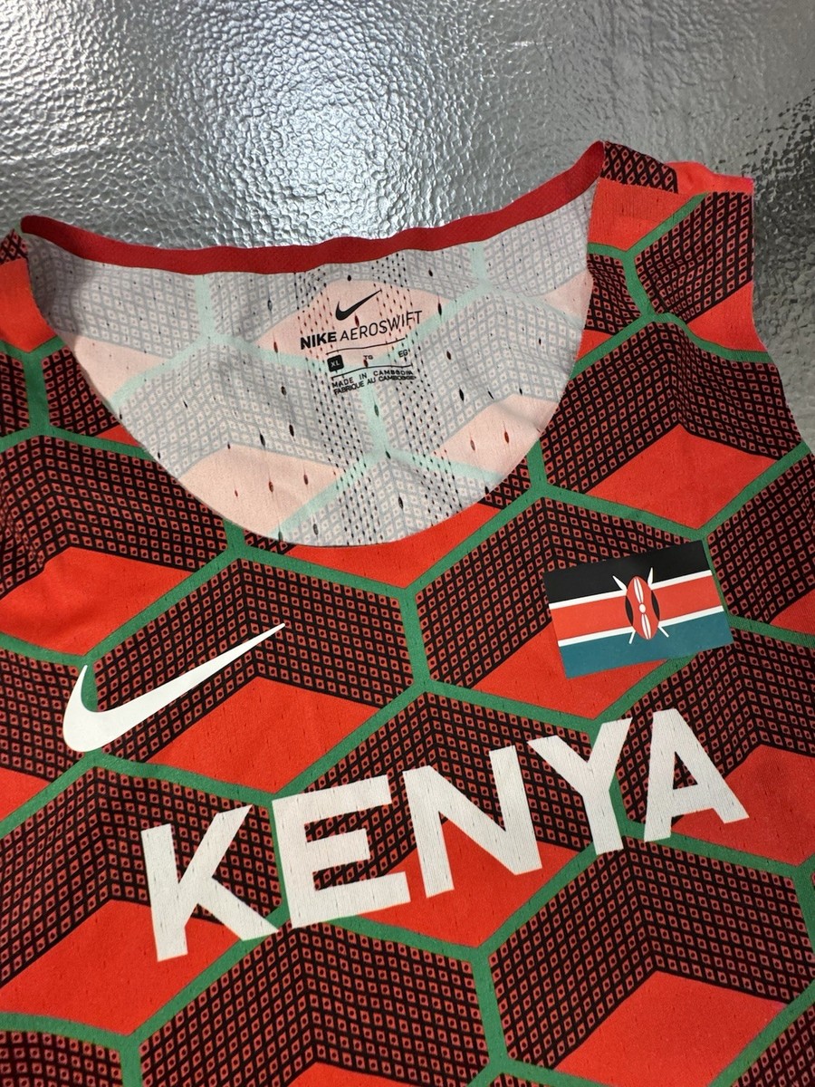 Nike KENYA エアロスイフト Nike Dri-FIT ADV Team Kenya AeroSwift Men's Running Tank
