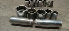 Snap-on Tools Usa 8 14 Drive 6 38 Drive Sockets Lot Of 14
