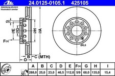 ATE BREMSSCHEIBEN + BELÄGE VORNE + HINTEN für AUDI A4 B6 B7 8E + SEAT EXEO 3R