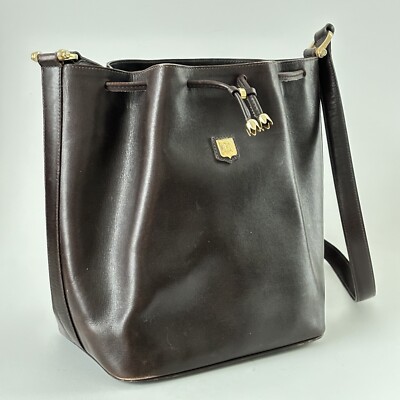 バッグ Celine Vintage Leather Shoulder Bag CELINE C logo Horse carriage Crocodile embossed leather