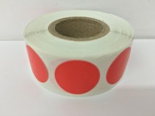 0.75" Round RED Coding Stickers Dots Warehouse Inventory Labels 1000/RL