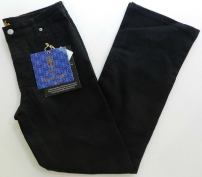 Black Jeans size 4 BILL BASS linear fit stretch bootcut NEW (te13)