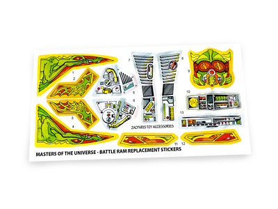 Custom Mattel 1981 MOTU He-man Masters of the Universe Battle Ram ...