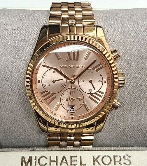 Michael kors gold sale tone lexington watch