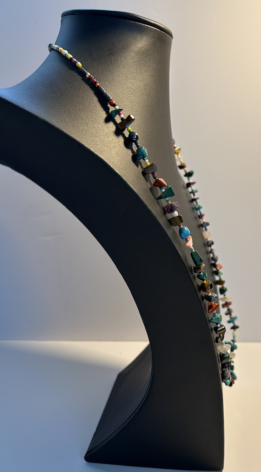 Native Artisan Crafted Multi Gemstone Bird Fetish… - image 3