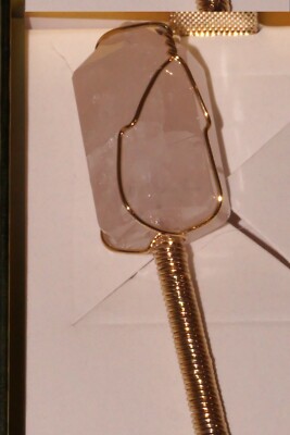 New Luna Norte Love & Healing Rose Quartz Hair Pin & Crystal Set, Gold Hardware New ! ?Love & Healing Rose Quartz Hair Pin & Crystal Set  main image 2