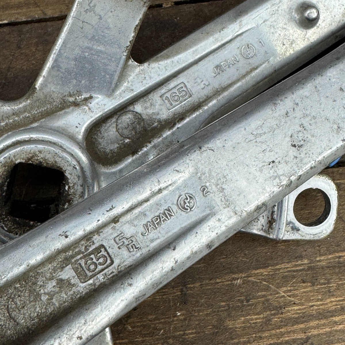 Vintage SR Signature Crank Set 165 mm 144 BCD Double Old BMX